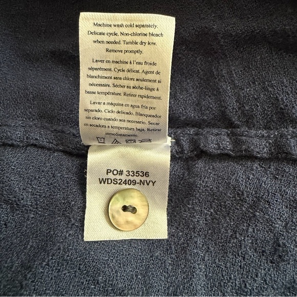 FAHERTY Coast To Coast Midi Dress in Navy - Excellent Pre-Owned Condition, Large - Picture 11 of 16